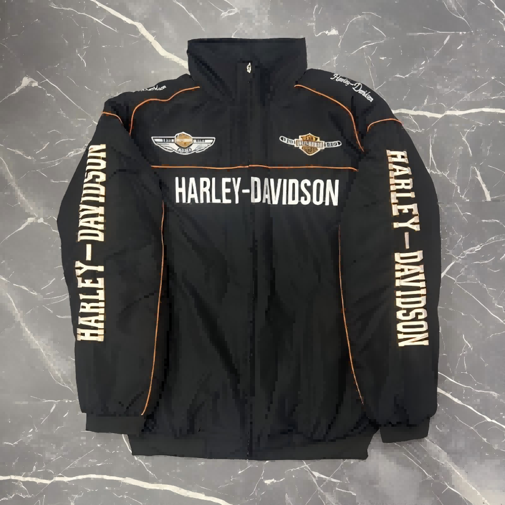 Cycling Gear For Winter - Harley Davidson Man Borduurjack Herfst Winter