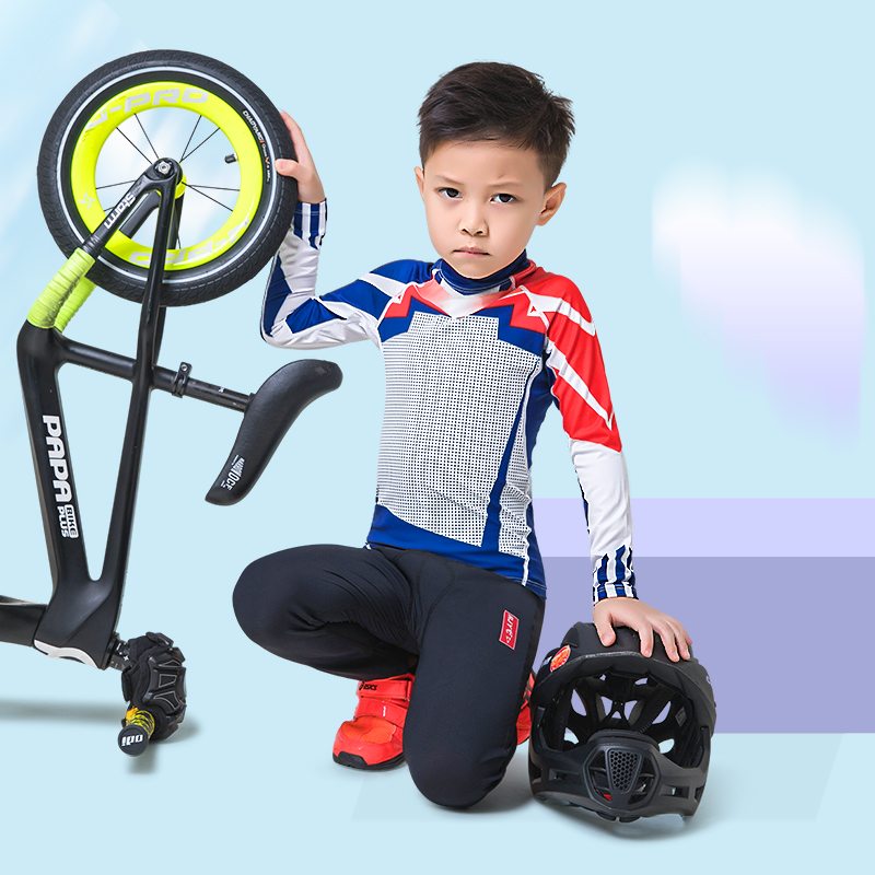 Cycling Protective Gear Kids - 2021 Wielertrui Set voor Kinderen Ademend