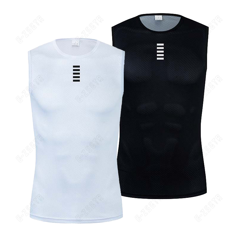 Reflective Cycling Vest - Fietsen Basislaag Reflecterend Ondergoed Wit Wielertrui