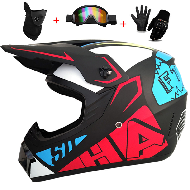Cycling Protective Gear Kids - 3-delige kinder off-road helm, motorcross helm,