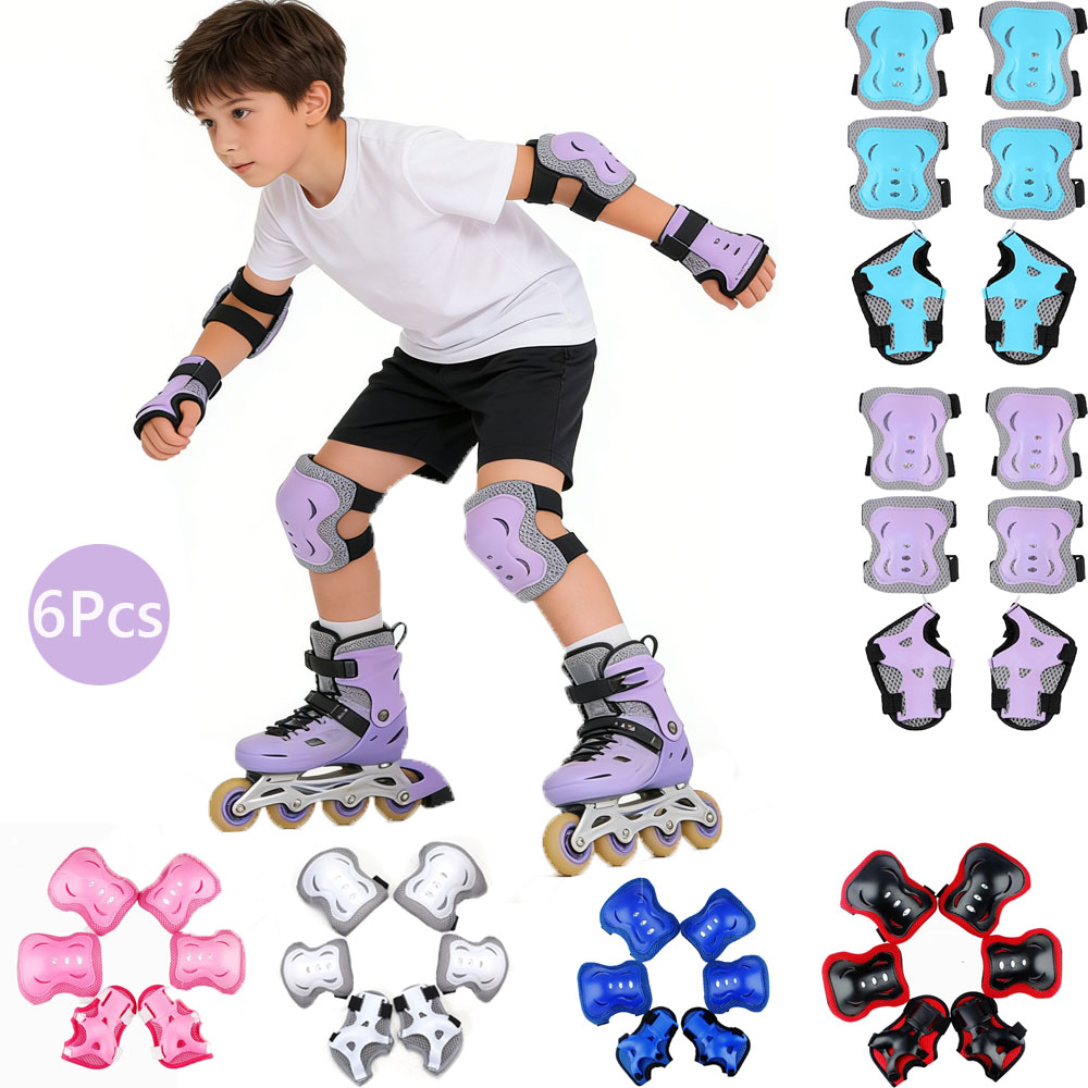 Cycling Protective Gear Kids - Kniebeschermers voor kinderen Elleboogbeschermers Leeftijd 3-7