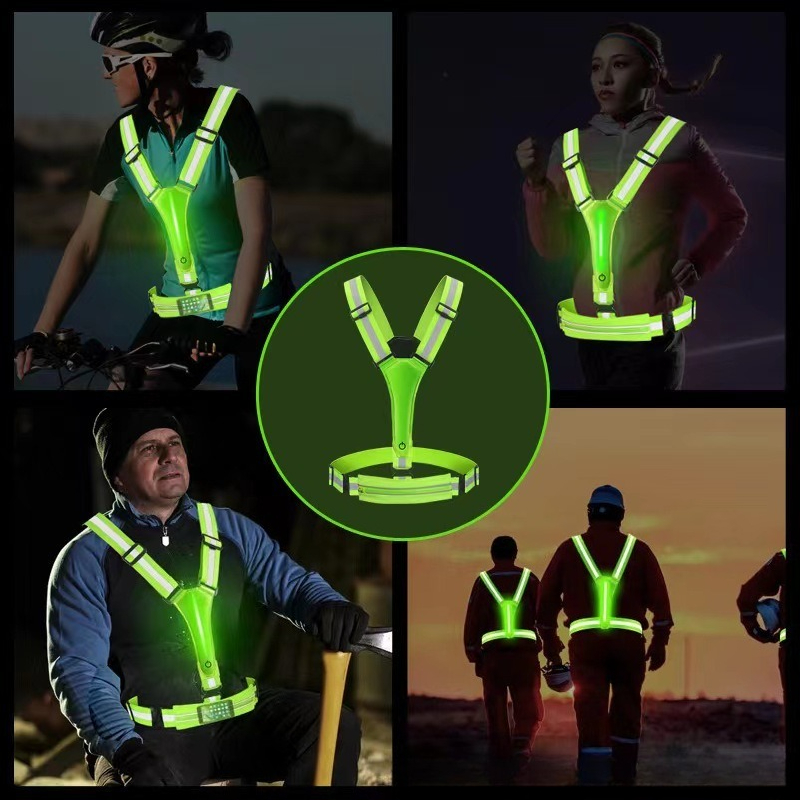 LED-gloeiend reflecterend vest - Reflective Cycling Vest recensie en prijs